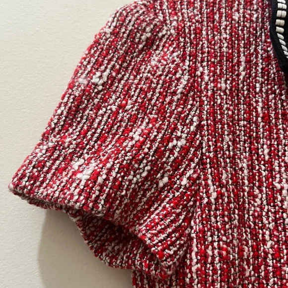 Maje Renati Tweed Dress in Rouje, FR Size 36 (US S) - Picture 13 of 16